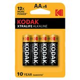 3 ADET Kodak Xtralife Alkalin Kalem Pil 4'lü