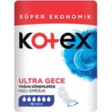 3 Adet Kotex Ultra Süper Ekonomik Paket Gece 16'lı