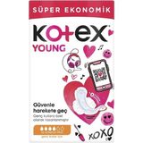 3 Adet Kotex Young Hijyenik Ped Gündüz Süper Ekonomik 22'li