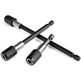 3 Adet Manyetik Tornavida Ucu Tutucu 1/4 İnç Altıgen Şaft Uzatma Ucu Tutucu 60 mm 100 mm 150 mm Hızlı Değiştirme Matkap Ucu Seti, Vidalar, Somunlar ve Tüm Matkap ve El Sürücüsü için