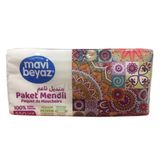 3 Adet Mavi Beyaz Paket Mendil 550 Yaprak