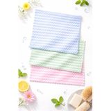 3 Adet Mikrofiber Bez 28x30, Süper Emici Mercan Polar Kumaş, Koku Yapmaz, Nem ve Bakteri Önler Çeyiz