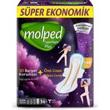3 Adet Molped Supernight Önü Uzun Gece Plus 14'Lü