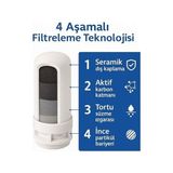 3 Adet Musluk Ucu Su Arıtma Filtresi Yedek Kartuşu - Organik Safsızlıkları ve Kloru Azaltır - Uzun Kullanım Süresi (3) - Option-1