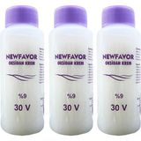 3 Adet Oksidan Krem Saç Boya Sıvısı 9'luk 30 Volüme 60 ml - Organik