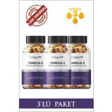 3 Adet Omega-3 Premium Fish Oil 90 Softgel X 1000mg, Balık Yağı, Hidrolize Kolajen