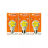 (3 Adet) Osaka 12Volt 10W (75W) Beyaz Işık (6500K) E27 Duylu (Kalın Duy) Led Ampul