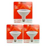(3 Adet) Osaka 14W (100W) Sarı Işık (3000K) E27 Duylu (Kalın Duy) Led Par30 Ampul