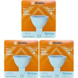 (3 Adet) Osaka 5W (40W) Beyaz Işık (6500K) G4 Duylu (İğne Bacak) Led Çanak Ampul