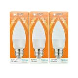 (3 Adet) Osaka 7W (50W) 6500K (Beyaz Işık) E27 Duylu (Kalın Duy) Mum Led Ampul