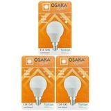 (3 Adet) Osaka 7W (50W) Beyaz Işık E14 Duylu (İnce Duy) Led Mini Ampul