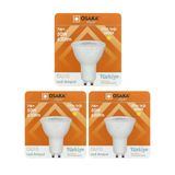 (3 Adet) Osaka 7W (50W) Sarı Işık (3000K) Gu10 Duylu Led Spot Ampul