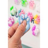 3 Adet Oyuncak Mini Squishy Kedi Patisi 4cm Sukuşi Pati Pullu Pati Eğlenceli Oyun