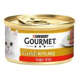 3 Adet Purina Gourmet Gold Sığır Etli Kıyılmış Kedi Konserve 85 gr