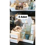3 Adet Rose Makyaj Organizeri - Çekmeceli Kozmetik Parfüm Serum Düzenleyici Raf