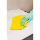 3 Adet Sarı Bez 40 x 35 cm Genel Mutfak Bezi Temizlik Bezi Cam Silme Banyo Temizlik Bezi