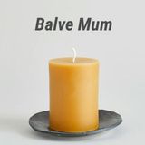 3 Adet Silindir Balmumu Mum