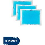 3 Adet Soğuk Sıcak Jel Kompres, Yaralanma Soğutucu Isıtıcı 13X13