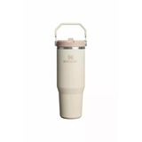 3 Adet Stanley The Iceflow Flip Straw Pipetli Termos Cream 0.89 Litre
