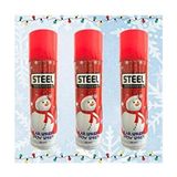3 Adet Steel Kına Düğün Parti Eğlence Eriyen Kar Spreyi 200 ml - Beyaz