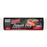 3 Adet Stepy Büzgülü Çöp Torbası Çilek Kokulu Büyük Boy