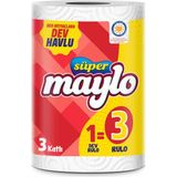 3 Adet Süper Maylo Dev Havlu 1=3 Rulo