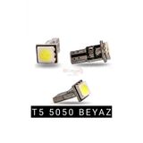 3 Adet T5 5050 Led Kılometre Kadran Aydınlatma Ampulu Fıber Beyaz