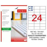 3 Adet Tanex Tw-2037 Beyaz Adres Ve Posta Etiketi 70 Mm X 37.125 Mm