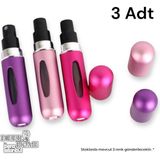 3 Adet Taşınabilir Cep Parfüm Şişesi Doldurma Atomizer Çantalık Doldurulabilir Mini Şişe 5ml - Tek Seçenek - Çok Renkli