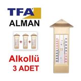 3 Adet Tfa 10.3015.03 Plastik Max-Min Alkollü Termometre - Belirtilmemiş - Seçeneksiz