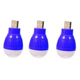 3 Adet, USB, Beyaz, Gece Lambası, Mini Ampul, Aydınlatma, 1,5W, 5V, USB mini ampul, 67x35mm