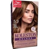 3 Adet Wella Koleston Deluxe Amonyaksız Kit Saç Boyası 5/3 Açık Altın Kahve