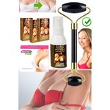 3 Adet x 100 ml Göğüs Şekillendirme ve Büyütme Spreyi + Masaj Aleti + Göğüs Sıkılaştırıcı Sabun