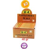 3 Adet Yapıştırma Ilacı (Deri, Kösele, Lastik, Kumaş Porselen Bakalit ve Ağaç Yapıştırıcı) [40 Gr] - Şeffaf