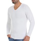 3 Adet Yıldız Erkek Bambu Uzun Kol T-Shirt Fanila Beyaz 485