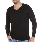 3 Adet Yıldız Erkek Bambu Uzun Kol T-Shirt Fanila Siyah 486