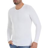 3 Adet Yıldız Erkek Bambu Uzun Kollu T-Shirt Fanila Beyaz 495