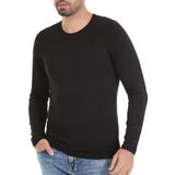 3 Adet Yıldız Erkek Bambu Uzun Kollu T-Shirt Fanila Siyah 496