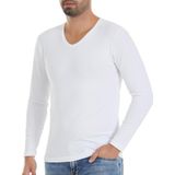 3 Adet Yıldız Erkek Likralı Uzun Kollu T-Shirt Fanila Beyaz 350