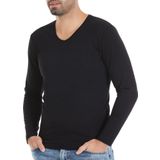 3 Adet Yıldız Erkek Likralı Uzun Kollu T-Shirt Fanila Siyah 351