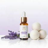 3 Adet Yün Kurutma Topu ve 10 ml Lavanta Uçucu Yağı Seti,%100 Doğal, Kurutma Makinesi İçin, Yerli Üretim