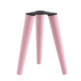3 ASET Ahşap Ayak 35 Cm Açık Pembe M8 Civatalı Bağlantı Aparatlı Mobilya Tabure Sehpa Masa Destek Ayağı