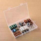3 Bölmeli Şeffaf Plastik Organizer Kutu 17.5X11x2cm Elektronik Komponent Vida Kondansatör Direnç Sak