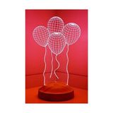 3 Boyutlu 3D Görünümlü Balon LED Lamba - 1 m - 00 Beyaz