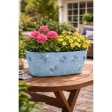3 Boyutlu Balkon Saksı Oval Kelebek 29X16X15CM Renkli AH095R - Mavi