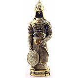 3 Boyutlu Büyük Boy Zırhlı Cevşen Ayetli Asker Gold Biblo Polyester Üzerine Metal Kaplama Biblo 32Cm