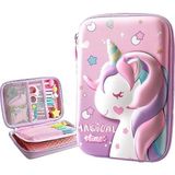 3 Boyutlu Büyük Unicorn Su Geçirmez Kalem Kutusu - Standart