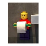 3 boyutlu dükkan Tuvalet Kağıdı Tutucu Tuvalet Kağıtlığı - Büyük Boy -lego Adam Tuvalet Kağıdı Tutucu