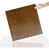 3 Boyutlu Duvar Paneli Kabartmalı Lambiri Desen Pvc 41X41 Cm/ 6 Adet /1 M² Altın Meşe - Açık Meşe - 41 x 41