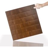 3 Boyutlu Duvar Paneli Kabartmalı Metro Desen Pvc 41X41 Cm/ 6 Adet /1 M² Altın Meşe - Açık Meşe - 41 x 41